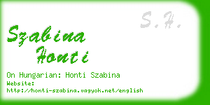 szabina honti business card